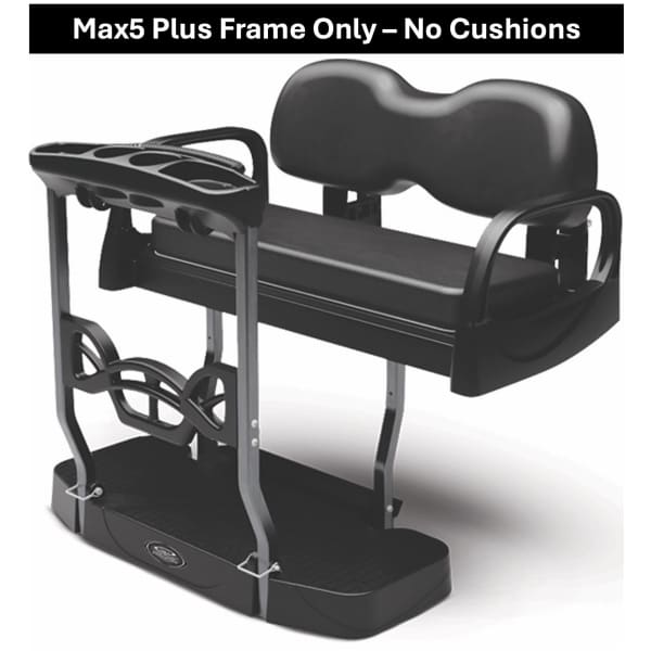 DoubleTake Max 5 Plus Rear Flip Seat Kit fits EZGO Club Car Yamaha golf carts  Frame Only Buy Now