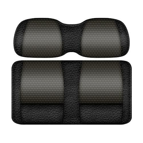 Yamaha Drive Golf Cart Replacement Front Seat Cushions-  Doubletake Veranda Black and Graphite