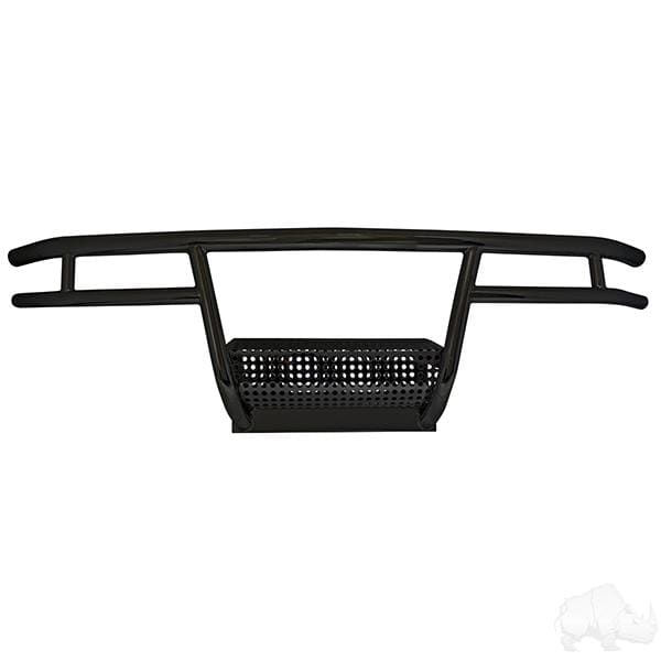 Club car ds golf cart black powder coat steel brush guard