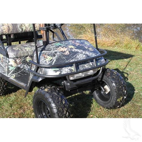 EZGO TXT Golf Cart Black Powder Coated Steel Front Brush Guard