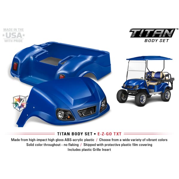 Ezgo txt golf cart doubletake titan replacement body & led