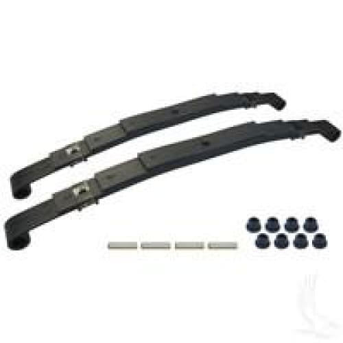 EZGO TXT & Medalist Golf Cart Rear Heavy Duty Four Leaf Spring Kit with Bushings