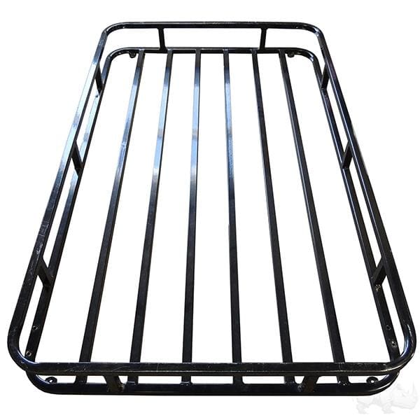 Golf cart heavy duty roof rack storage system