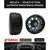 Set of (4) Golf Cart 22x9.5-12 RHOX Street Tires w/ Black Matte Aluminum Wheels