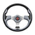 Silver doubletake pilot golf cart steering wheel and adapter