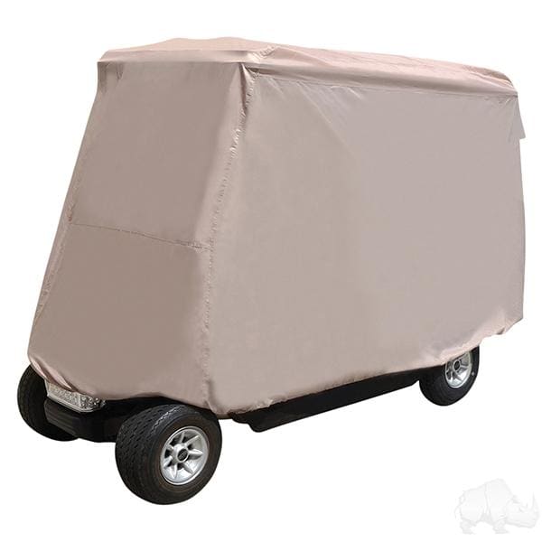Universal four person golf cart protective storage cover