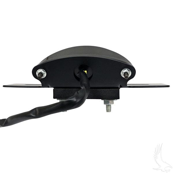 Universal golf cart license plate holder with led plate tag