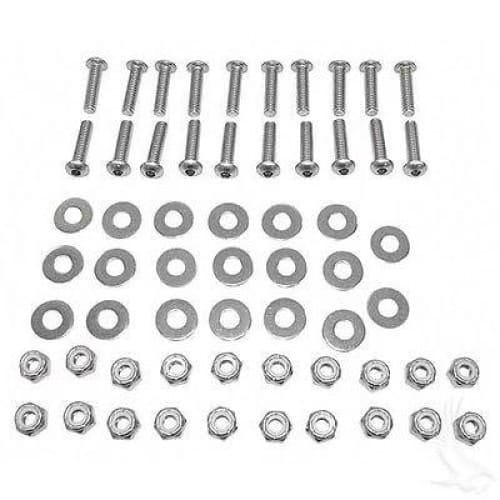 Universal Golf Cart Replacement Stainless Steel Fender Flare Hardware Kit