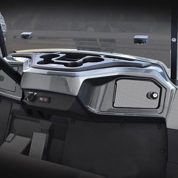 Yamaha drive 2 custom golf cart dash kit in carbon fiber