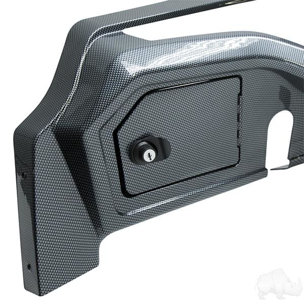 Yamaha drive 2 custom golf cart dash kit in carbon fiber
