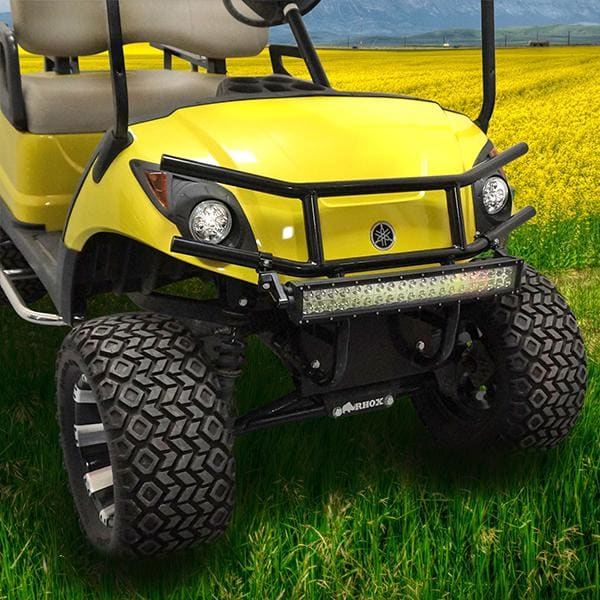 Yamaha drive golf cart black powder coated front brush guard