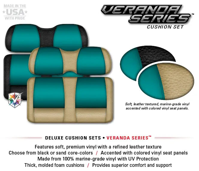 Veranda Golf Cart Seat Cushions by Doubletake