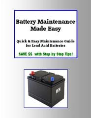 Golf cart lead acid battery maintenance resource