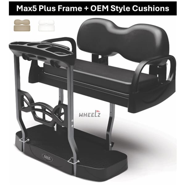 DoubleTake Max 5 Plus Rear Flip Seat Kit fits EZGO Club Car Yamaha golf carts Buy Now