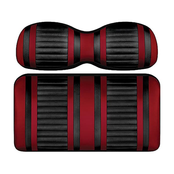 DoubleTake Deluxe Extreme Stripe rear seat cushion in Ruby and Black