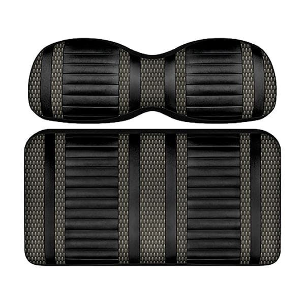 DoubleTake Deluxe Extreme Stripe rear seat cushion in Graphite and Black