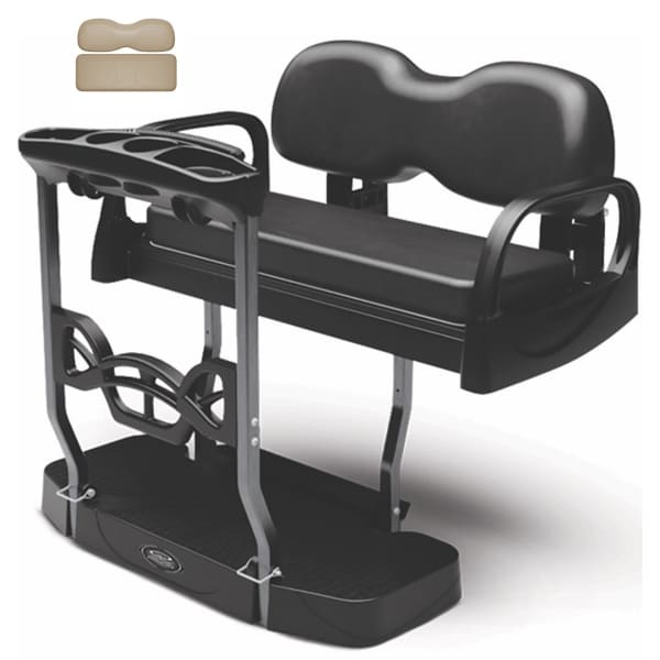DoubleTake Max 5 Plus Rear Flip Seat Kit EZGO RXV Taupe Cushion Buy Now