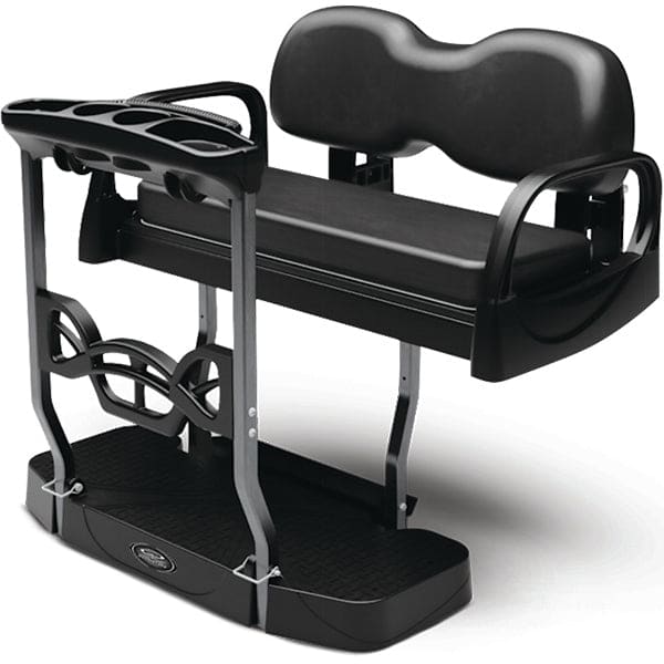 DoubleTake Max 5 Plus Rear Flip Seat Kit fits EZGO Club Car Yamaha golf carts  Black Buy Now