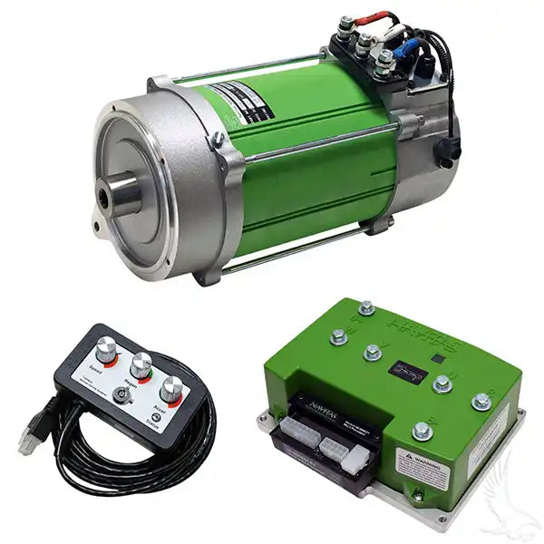 Electric motor and controller kit.