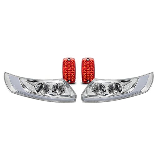 Ezgo rxv doubletake phoenix body led light kit &amp; sentry dash
