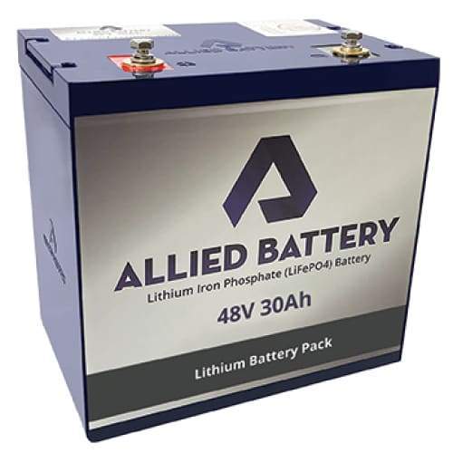 Allied 48v lithium battery set &amp; charger - club car