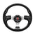 Black doubletake pilot golf cart steering wheel and adapter