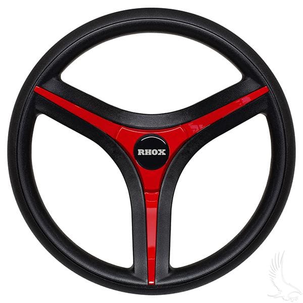Brenta st golf cart steering wheel with red insert (includes