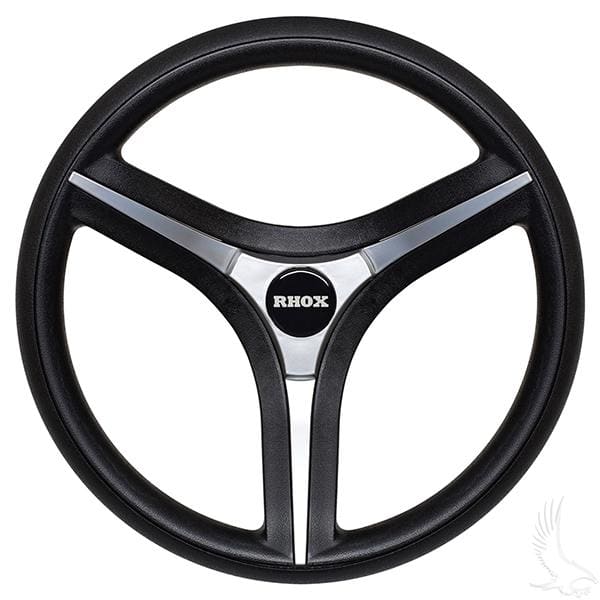 Brenta st golf cart steering wheel with silver insert 