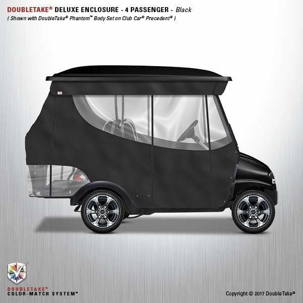 Club Car DS Doubletake Deluxe Four Passenger Golf Cart Enclosure - Choice of 20 Colors