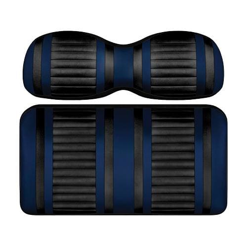 Club Car DS Golf Cart Replacement Front Seat Cushion - DoubleTake EXTREME Stripe - 38 Colors