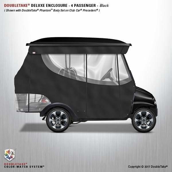 Club Car Precedent Doubletake Deluxe Four Passenger Golf Cart Enclosure - Choice of 20 Colors