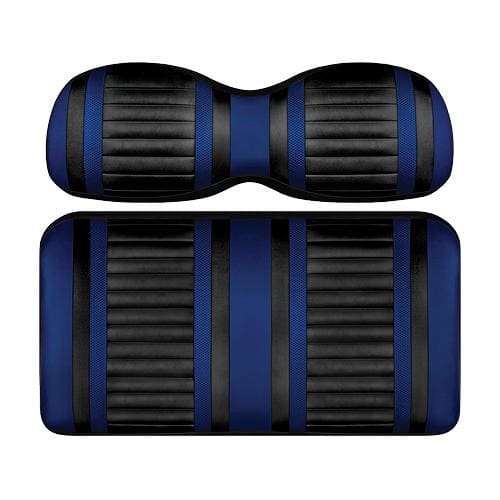 Tsunami Black/Blue Front Seat Cushion for Club Car Precedent Golf Cart  12-Up - Performance Plus Carts