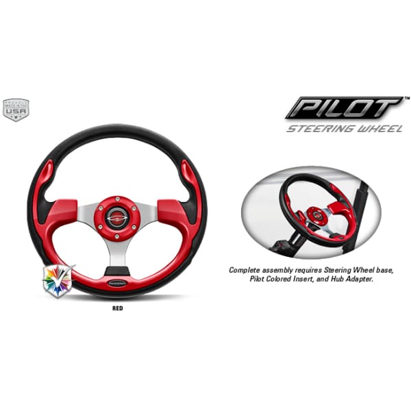 Doubletake Pilot Golf Cart Steering Wheel Color Matching Insert Kit