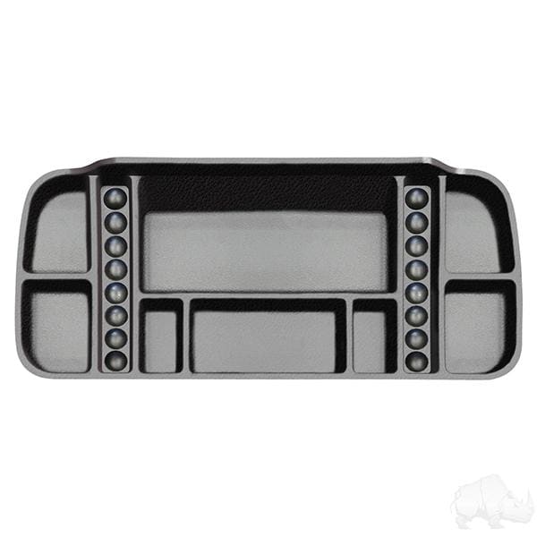 Electric golf cart black abs plastic under seat storage tray