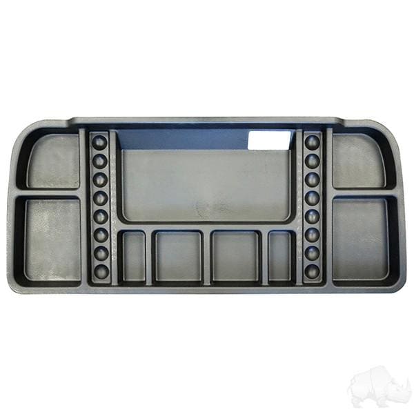 Electric Golf Cart Black ABS Plastic Under Seat Storage Tray
