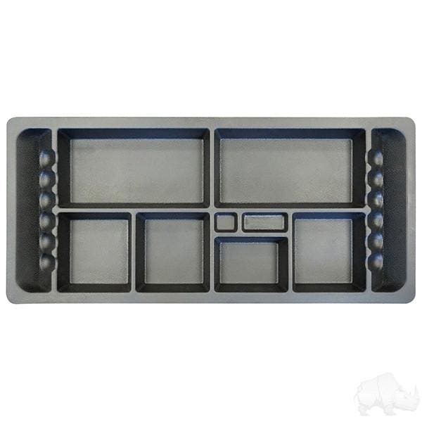 Electric Golf Cart Black ABS Plastic Under Seat Storage Tray