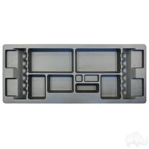 Electric Golf Cart Black ABS Plastic Under Seat Storage Tray