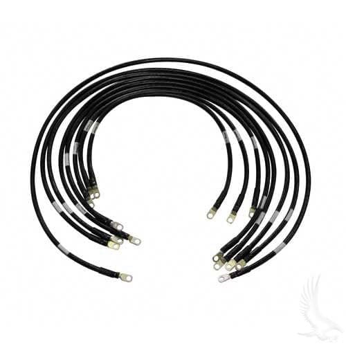 EZGO PDS 1994+ Golf Cart Heavy Duty 4 Gauge Complete Battery Cable Set