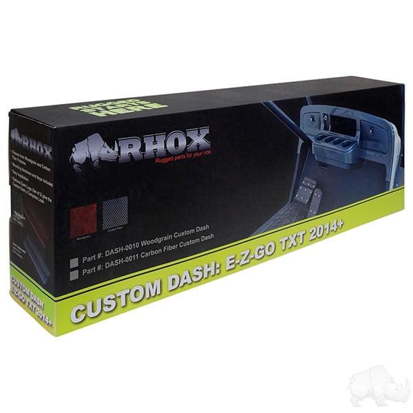 EZGO TXT 2014+ Golf Cart Custom Dash with Locking Glove Boxes &amp; Four Cup Holders