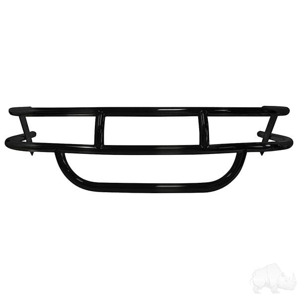 Ezgo txt golf cart black powder coated steel brush guard 