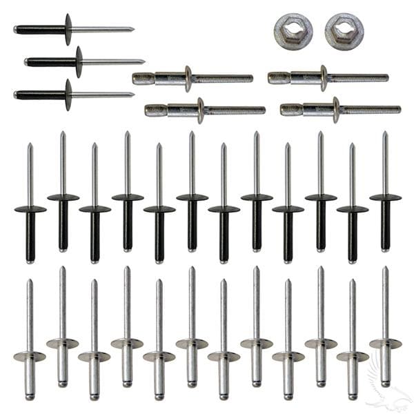 Ezgo txt golf cart complete rebody rivet kit