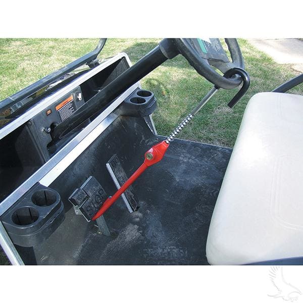 Golf cart pedal lock - security by the club