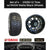 Set of (4) Golf Cart 215/50-12 DOT Tires w/ Black Matte Aluminum Wheels