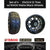Set of (4) Golf Cart 23x10.5-12 Golf VX Tires with Matte Black Wheels