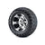 Set of (4) Golf Cart RHOX Mojave 23x10.5-12 Tires with Machined and Black Aluminum Wheels