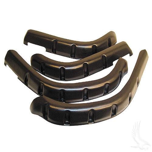 Set of Four Golf Cart 3&quot; Wide Fender Flares w/ Hardware