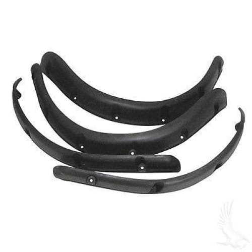 Set of Four Golf Cart 3" Wide Fender Flares w/ Hardware