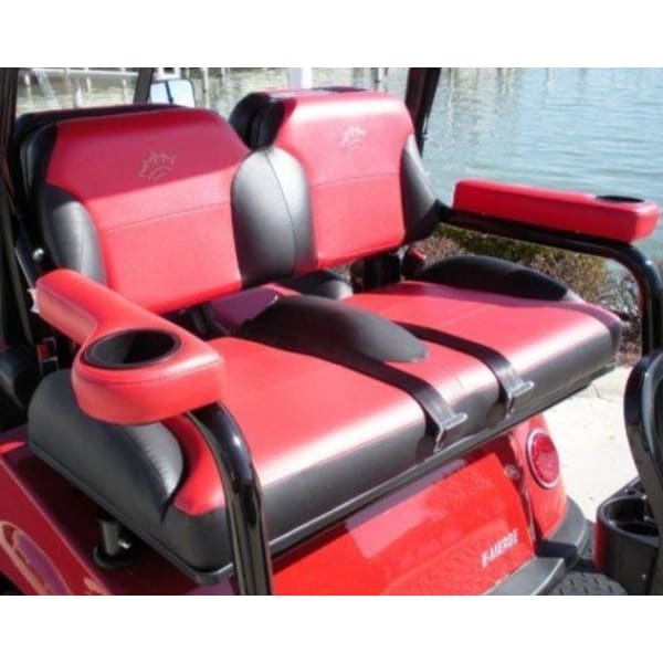 Club Car DS Golf Cart Replacement Seat Cushions- EXTREME Stripe - WHEELZ  Custom Carts