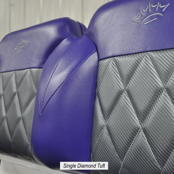 Suite Seats Touring Edition Custom Golf cart seats with single diamond tuft..