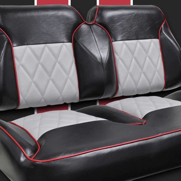 Suite Seats - Fully Custom Golf Cart Seat Cushions - CLUB CAR - WHEELZ  Custom Carts